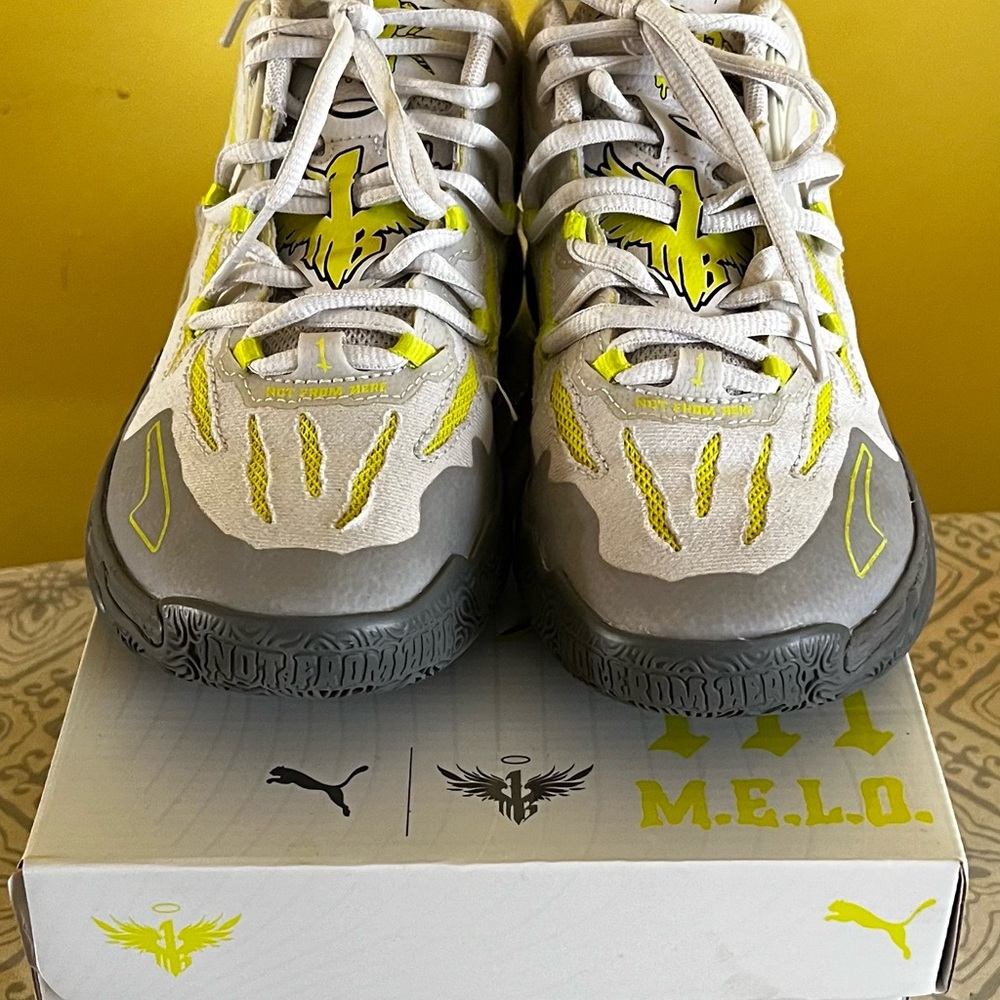 Puma M.E.L.O. Sneakers in Gray and Yellow